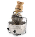 KRONA Natural Badger Hair Shaving Brush & Stand Set